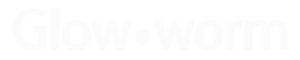 glow worm logo white